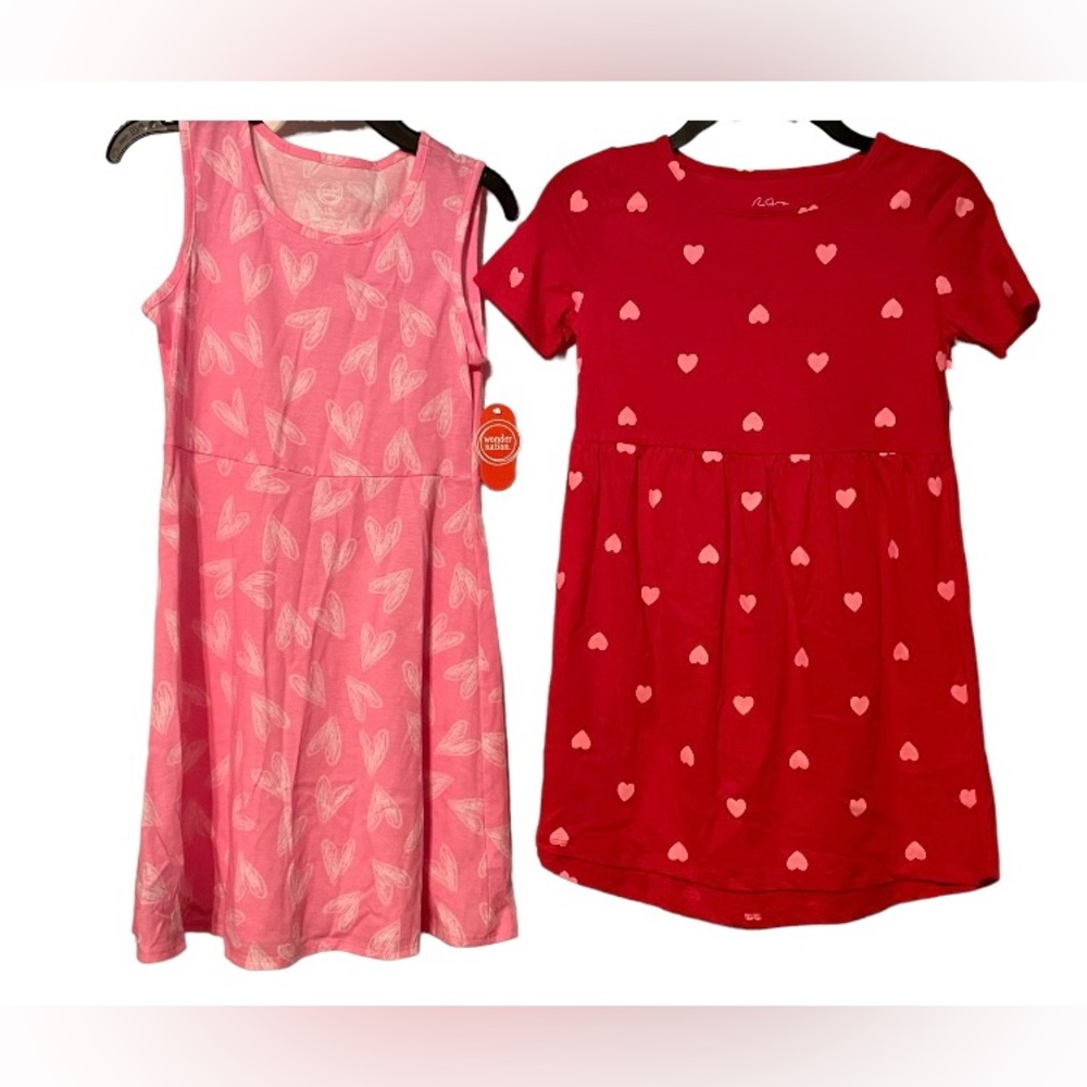 Girls sz 8/10 BNWT valentine heart dresses